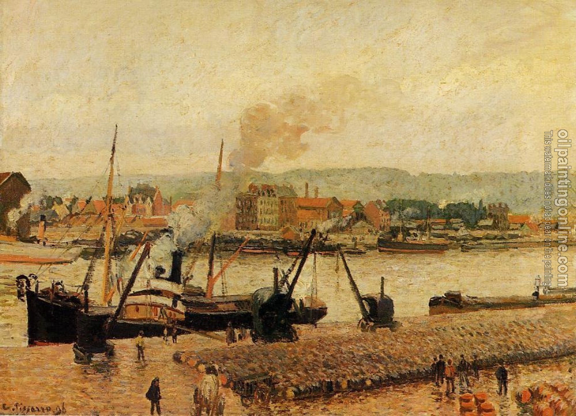 Pissarro, Camille - Morning, after the Rain, Rouen